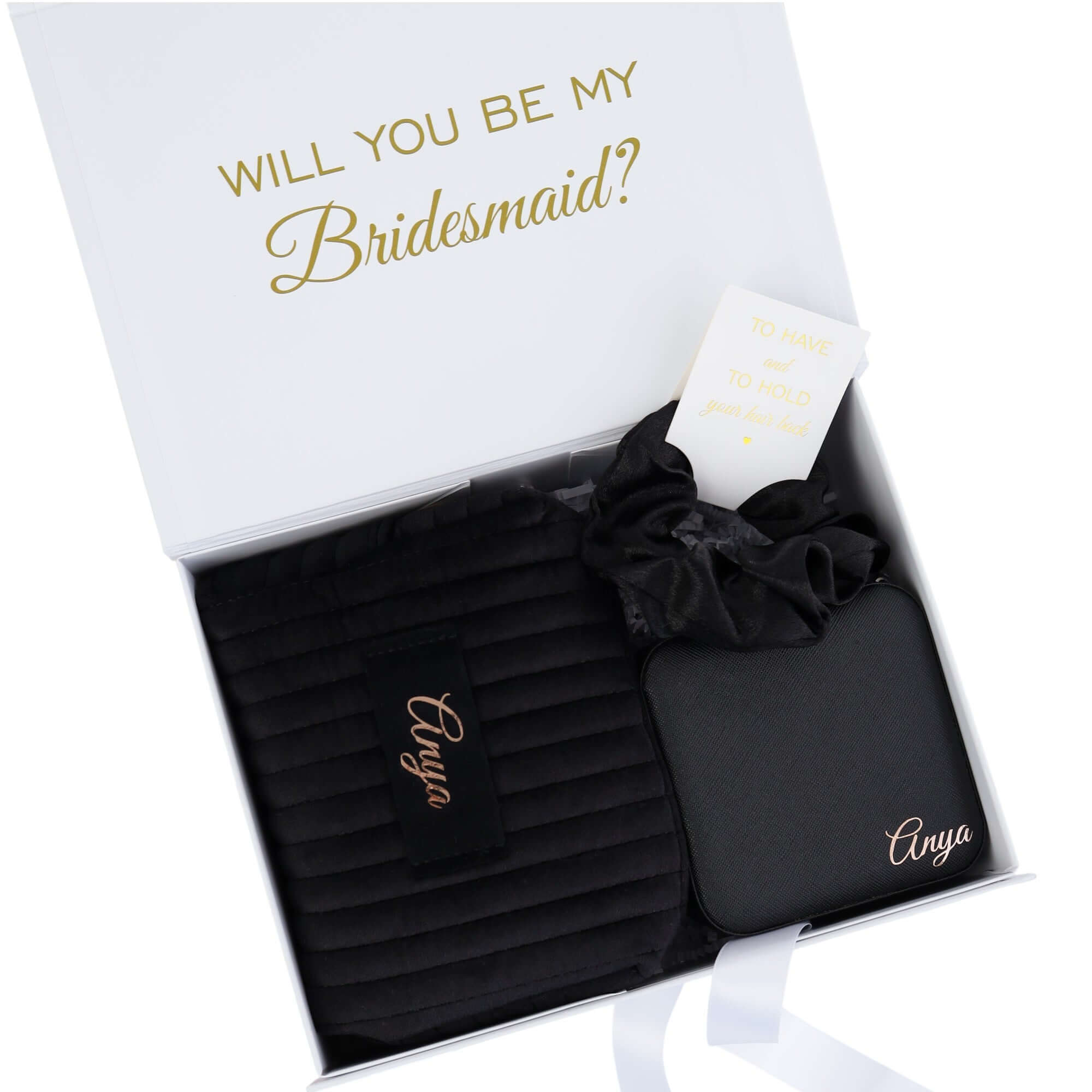 Personalized bridesmaid proposal gift box set bridal party keepsake