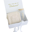 Personalized bridesmaid proposal gift box white bridal party set