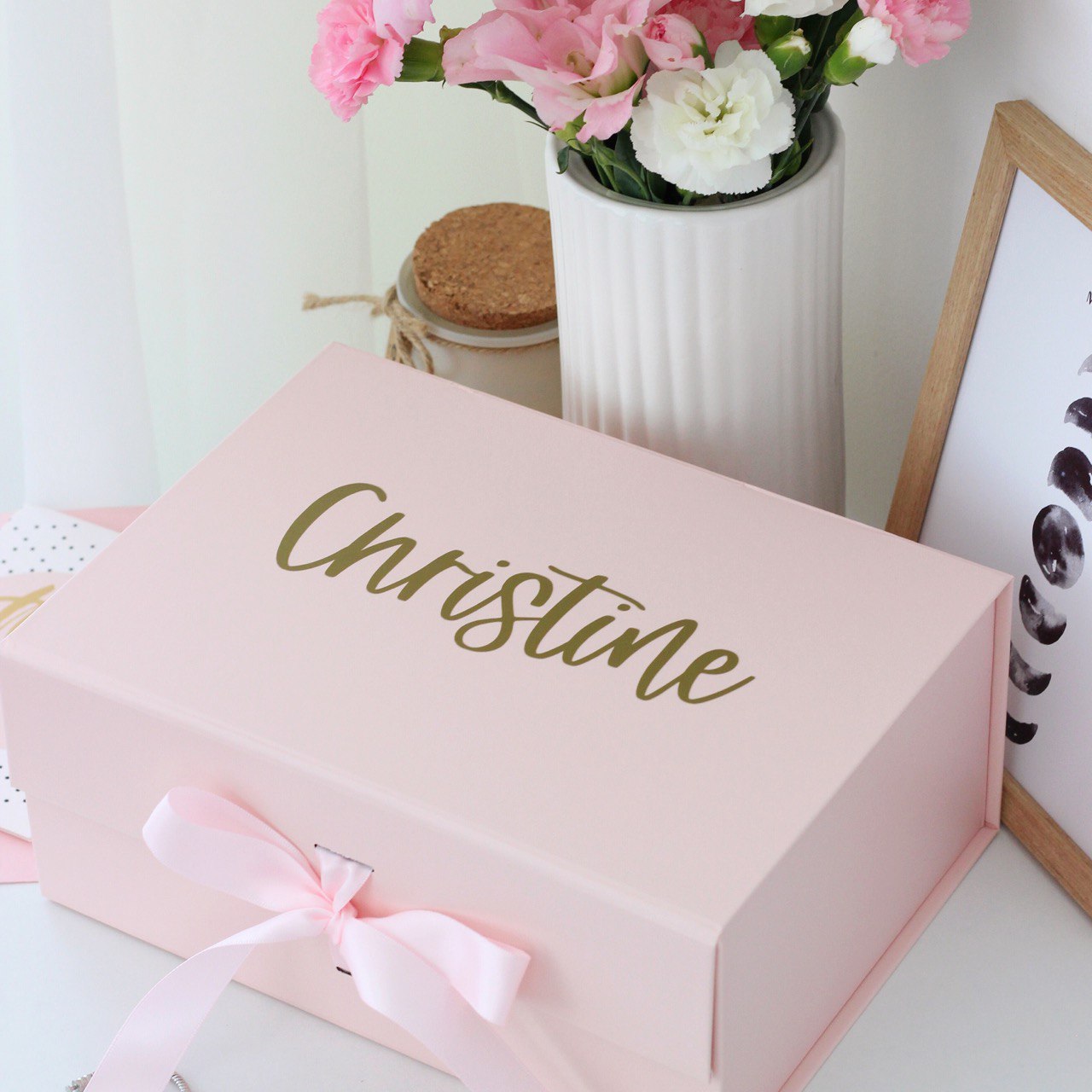 Personalized Gift Box – Custom Logo or Text Engraving on Lid