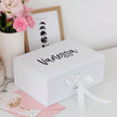 Personalized White Gift Box – Custom Logo or Text Engraving