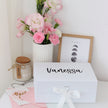 Personalized White Gift Box – Custom Logo or Text Engraving