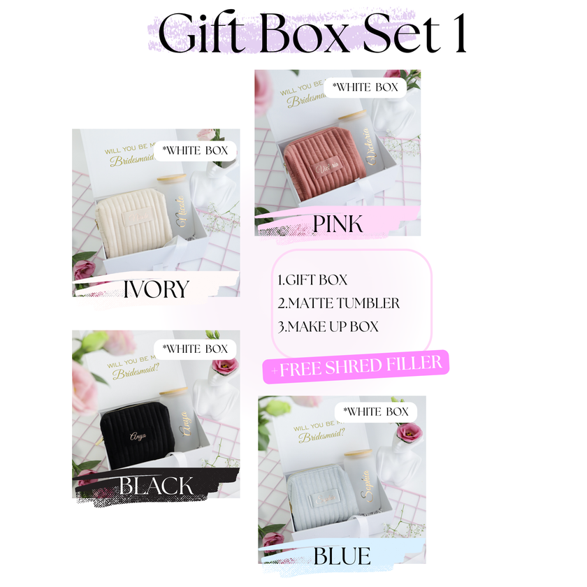 Bridesmaid proposal box contents included items overview