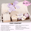 Large hygge gift box set with blanket mug and spa essentials