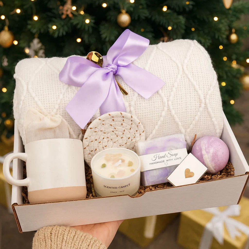 Ultimate Cozy Bundle – 9-Piece Relaxation Gift Set with Optional Blanket