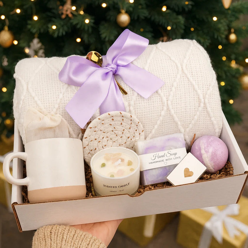 Ultimate Cozy Bundle – 9-Piece Relaxation Gift Set with Optional Blanket