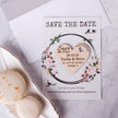 Save the date with heart Engraved