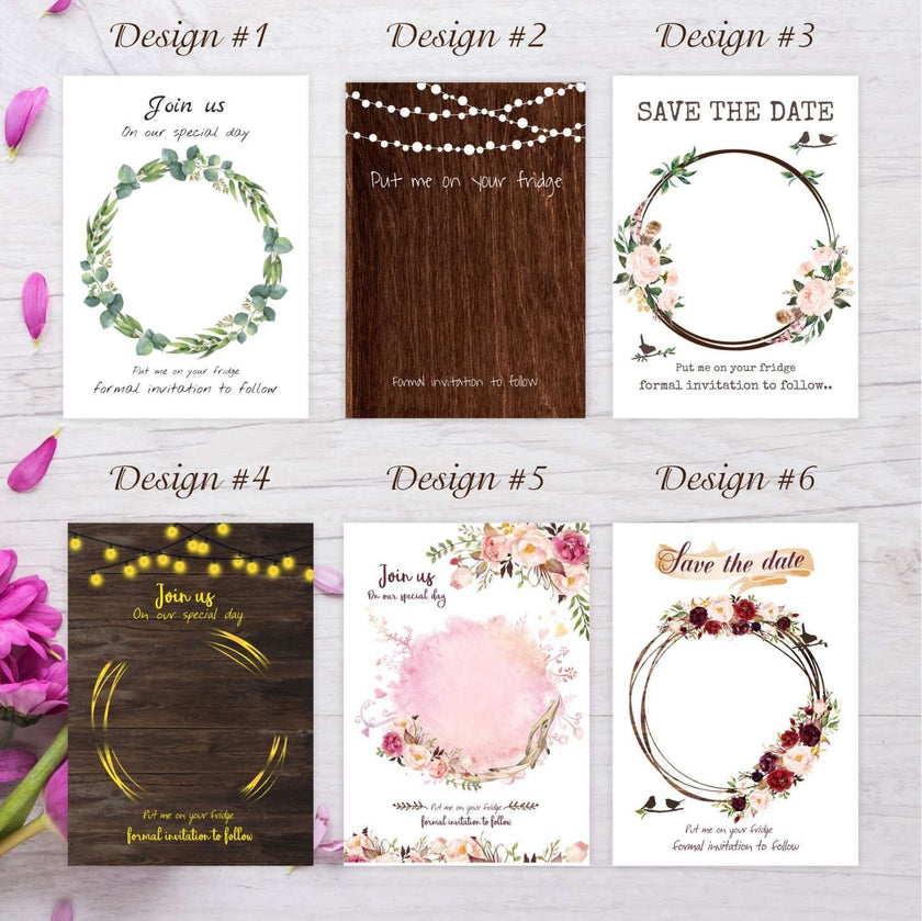 Save the date with heart Engraved