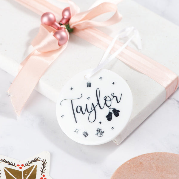 Personalized name ornament